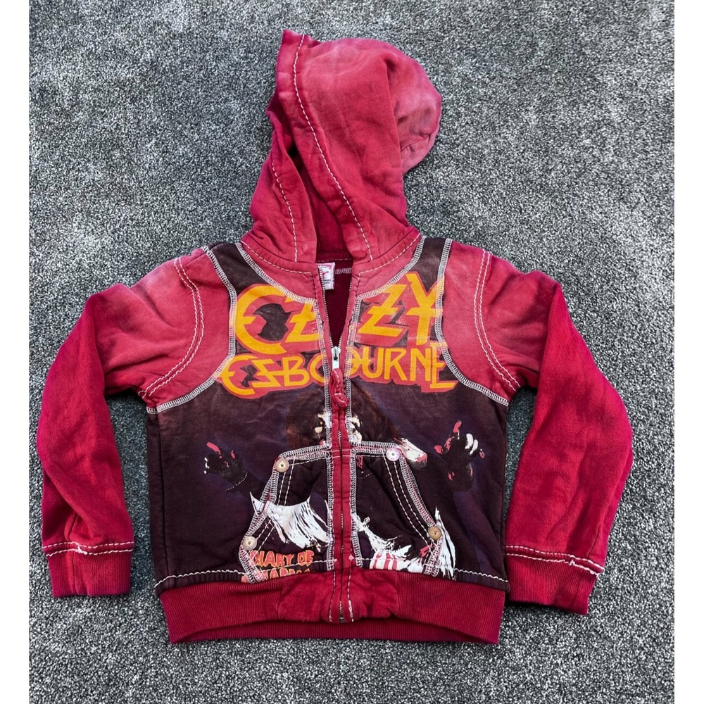 True Religion Ozzy Osbourne Youth Medium Hoodie Vintage Rare
